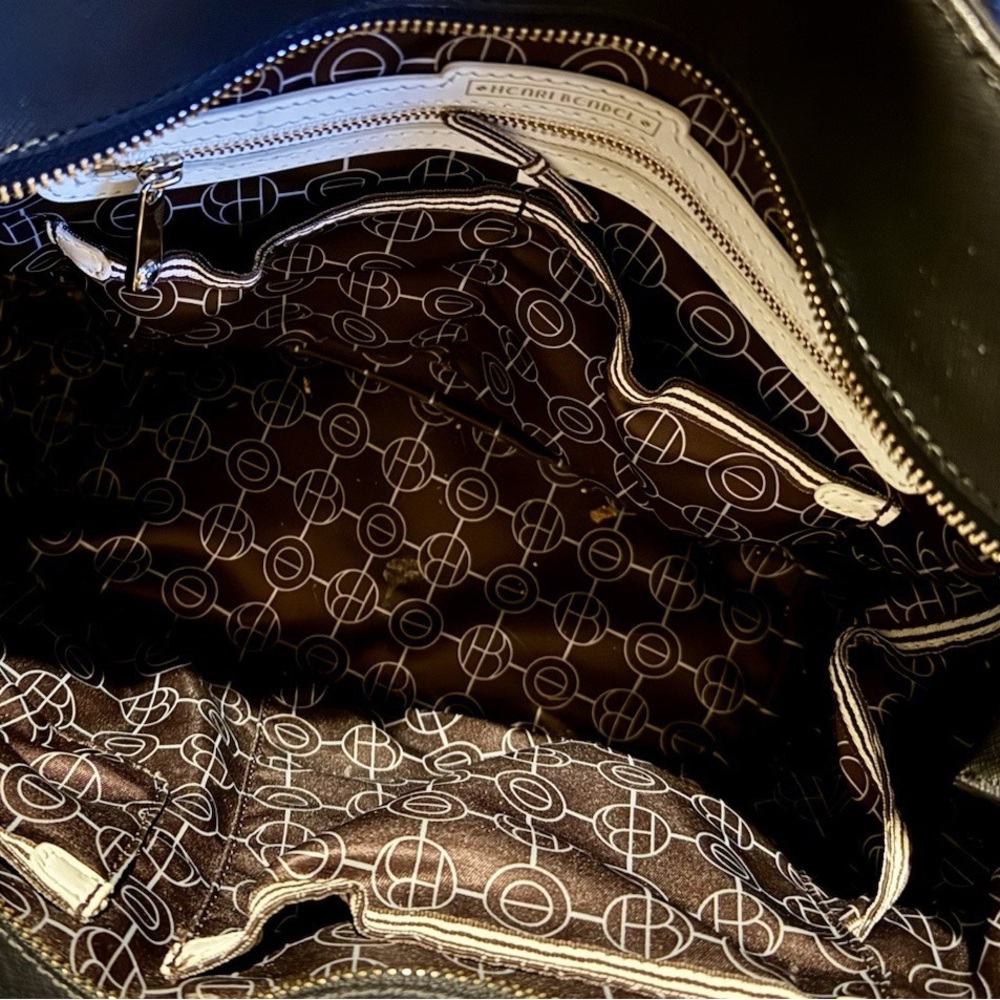 Henri Bendel West 57th Black Leather Diaper Bag - Picture 11 of 13
